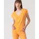 Camiseta bamboo pico naranja