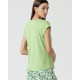 Camiseta bamboo pico verde