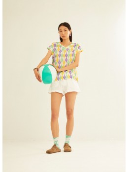 Camiseta tela apertura espalda purple cocoon
