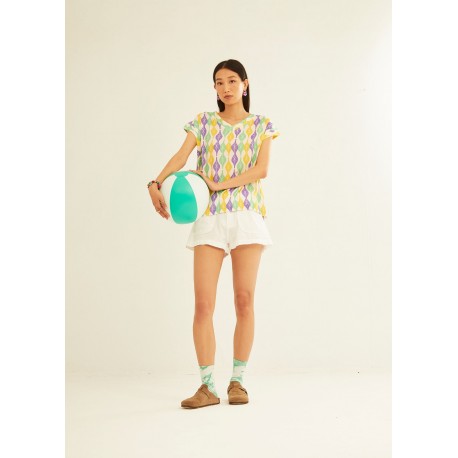 Camiseta tela obertura esquena purple cocoon