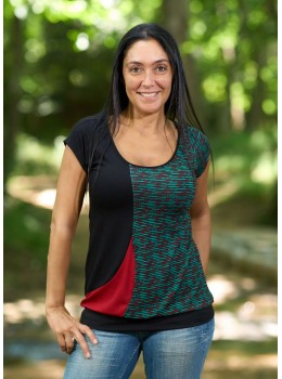 Camiseta m/c print rojo