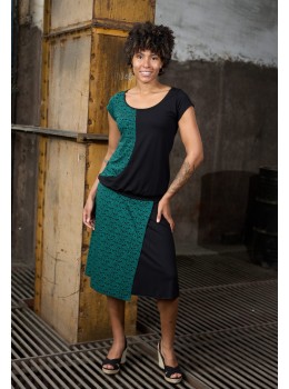 Camiseta m/c abstract verde
