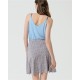 Falda print azul