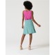 Falda print aiguamarina