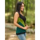 Camiseta tiras combi verde