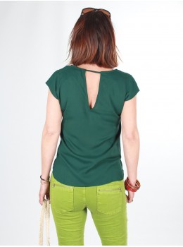 Top tela terry verd