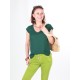 Top tela terry verde