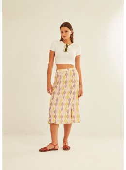 Falda corte lateral grey cocoon