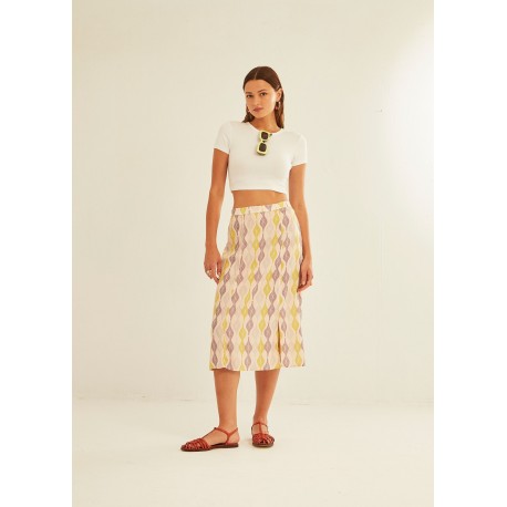 Falda corte lateral grey cocoon