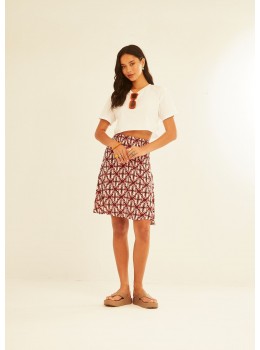 Falda 3/4 tela red starfish