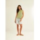 Camisa viscosa print verda