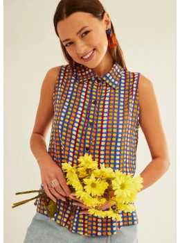 Top camisa blue beans
