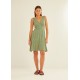 Vestido pico garnet green