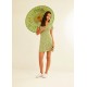 Vestido m.corta print verde