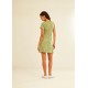 Vestido m.corta print verde