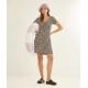 Vestido m.corta print negro