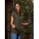 Camiseta m/c coll print oliva fucsia