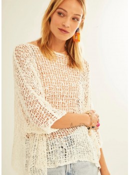 Jersey Poncho crudo
