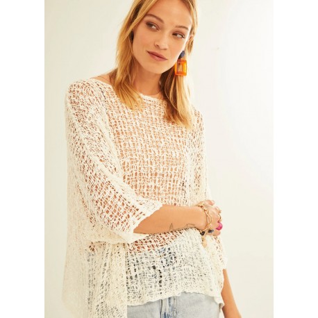 Jersey Poncho crudo