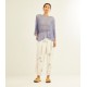 Jersey Poncho malva