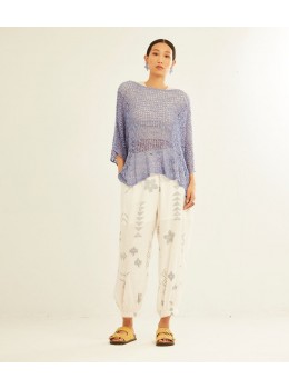 Jersey Poncho malva