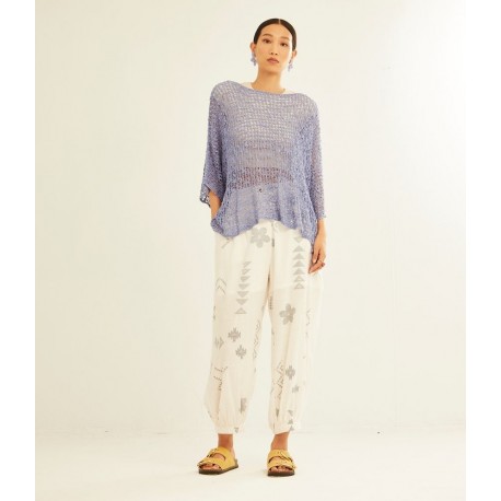 Jersey Poncho malva