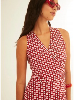 Vestido pico creuat garnet token