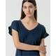 Vestido algodón orgánico azul