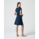 Vestido algodón orgánico azul