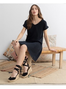 Vestido algodón orgánico negro