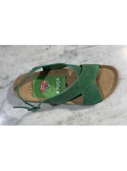 Sandalia sprinte cruzada verde