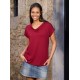 Camiseta m/c coll sense peça cintura grana
