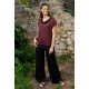 Camiseta m/c sense peça abstract vermell