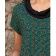 Camiseta m/c sin pieza print mostaza