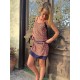 Vestido bay naranja navy