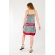 Vestido bay aguamarina rojo
