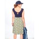 Vestido viscosa nudo print paint