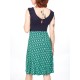 Vestido viscosa nudo rombos