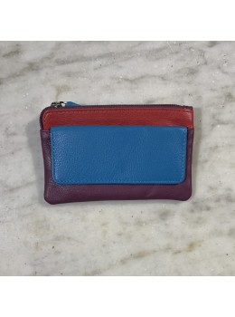 Monedero combi berenjena