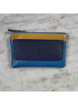 Monedero combi azul