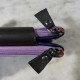 Cartera piel malva