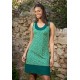 Vestido tiras print verde