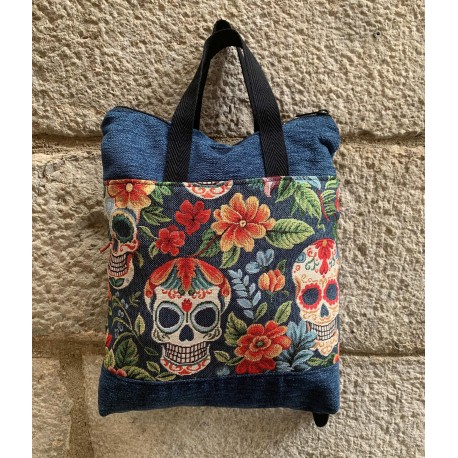 Mochila asas calavera