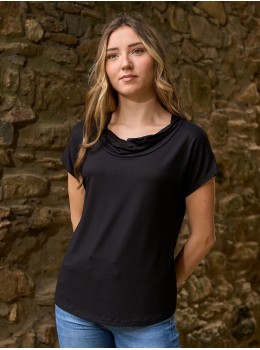 Camiseta m/c coll sense peça cintura negra
