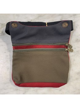 Riñonera M combi tabac rojo