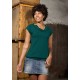 Camiseta cuello m/c verde botella