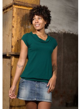 Camiseta coll m/c verd fosc