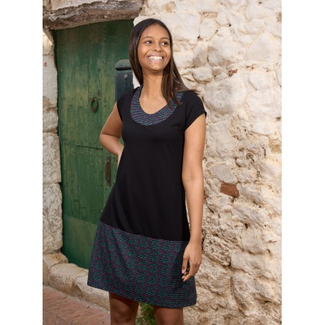 Vestit print lila