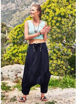 Pantalons negres botons