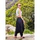 Pantalones negros botones
